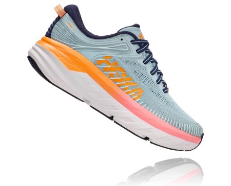 Hoka One One Bondi 7 Ženske Pohodni Čevlji Modra / Črna SI-385426T